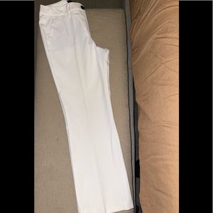 White House black Market ~  off white Ankle trouser
